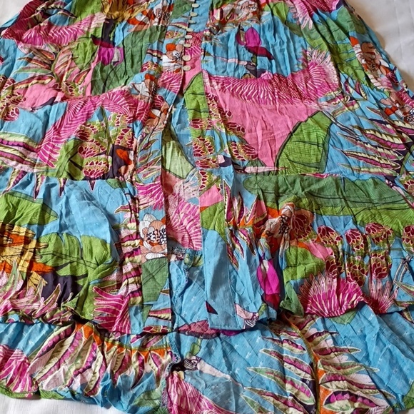 Rachel Roi Women's Multicolor Floral Tropical Maxi Skirt Size XS - Picture 7 of 7